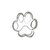 Paw Print with Embossed Detail 7cm Cookie Cutter Stainless Steel