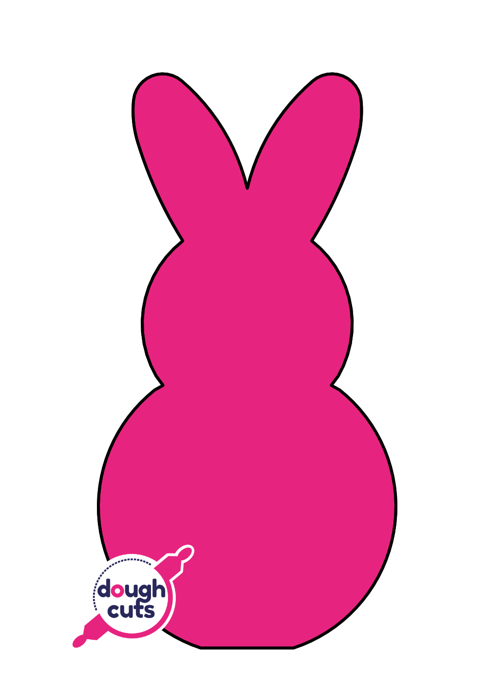 Easter Bunny Template - Free Printable Bunny Pattern - Pjs and Paint
